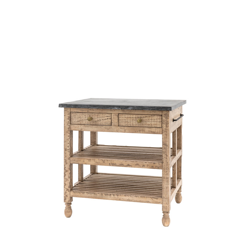 Beamond Marble Top Kitchen Island