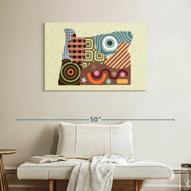 Oregon State Map, 26" H x 39" W