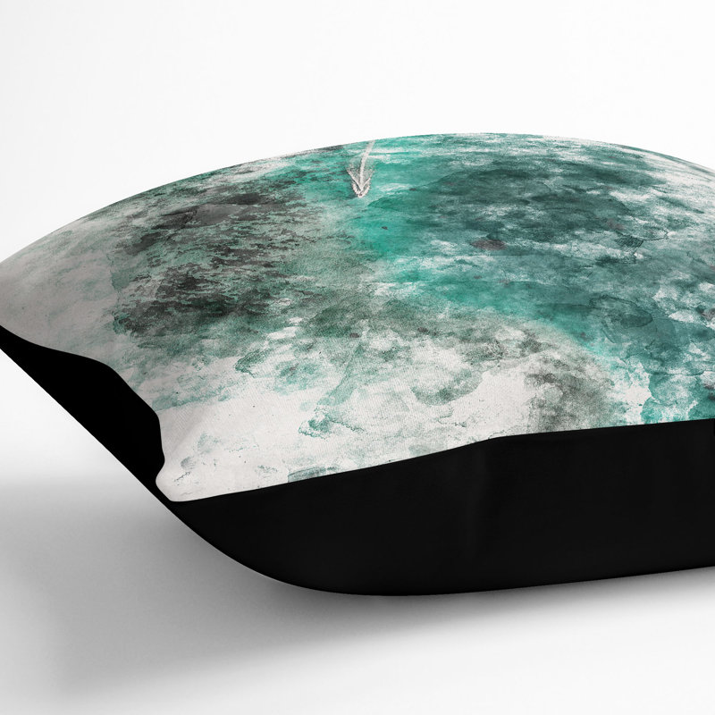 Square Throw Cushion, Black, 55cm H x 55cm W x 20cm D