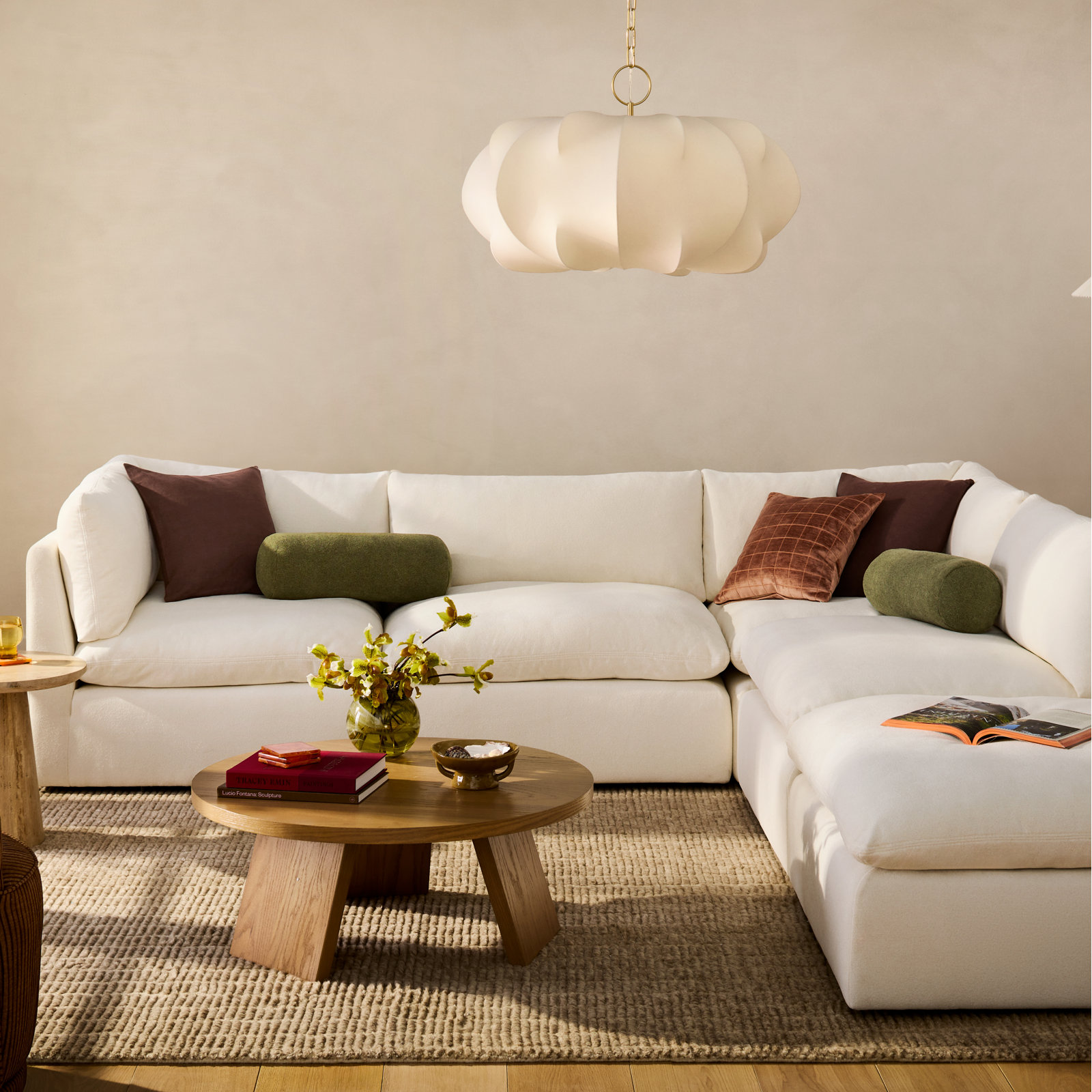 Debra Hand-Tufted Striped Wool Rug, Rectangle 6' x 9'