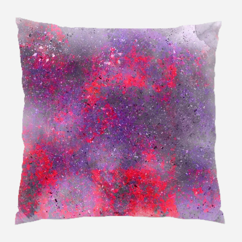Coussin décoratif Fleta, Microsuède, Intérieur