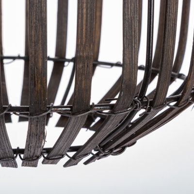 Lanterne de jardin en saule de 15 pouces à énergie solaire - Lumière de jardin extérieure décorative avec ampoule DEL interne et style tissé naturel