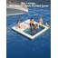 3x3m Inflatable Floating Dock Platform, Water Raft with Carry Bag, Ladder & Pump