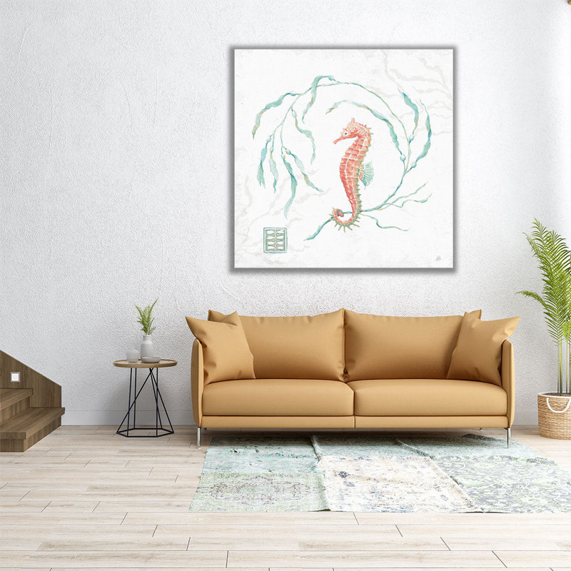«Delicate Sea III», reproduction d'art sur toile, H 12 po x l 12 po