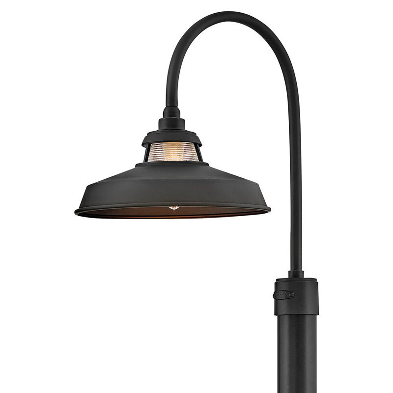 Troyer 1 - Light Pier Mount Lantern, Black