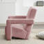 Fauteuil d'appoint rembourré en laine d'agneau moderne-1693209643