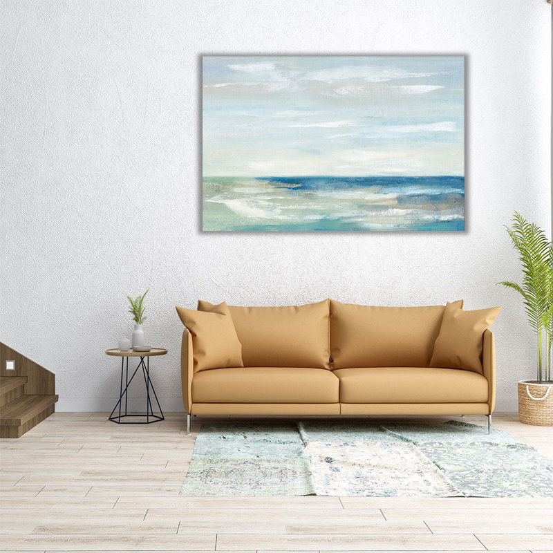 «Early Morning Waves III», reproduction d'art sur toile, H 20 po x l 30 po