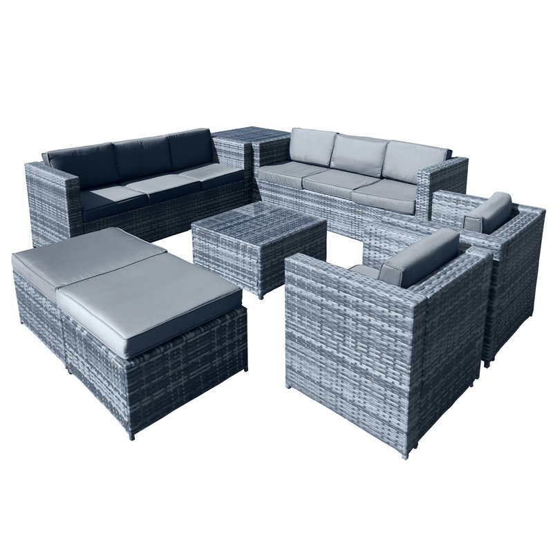 Malta 10 - Person Garden Lounge Set with Cushions