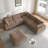 6 - Piece Upholstered Sectional With Ottoman-340326541