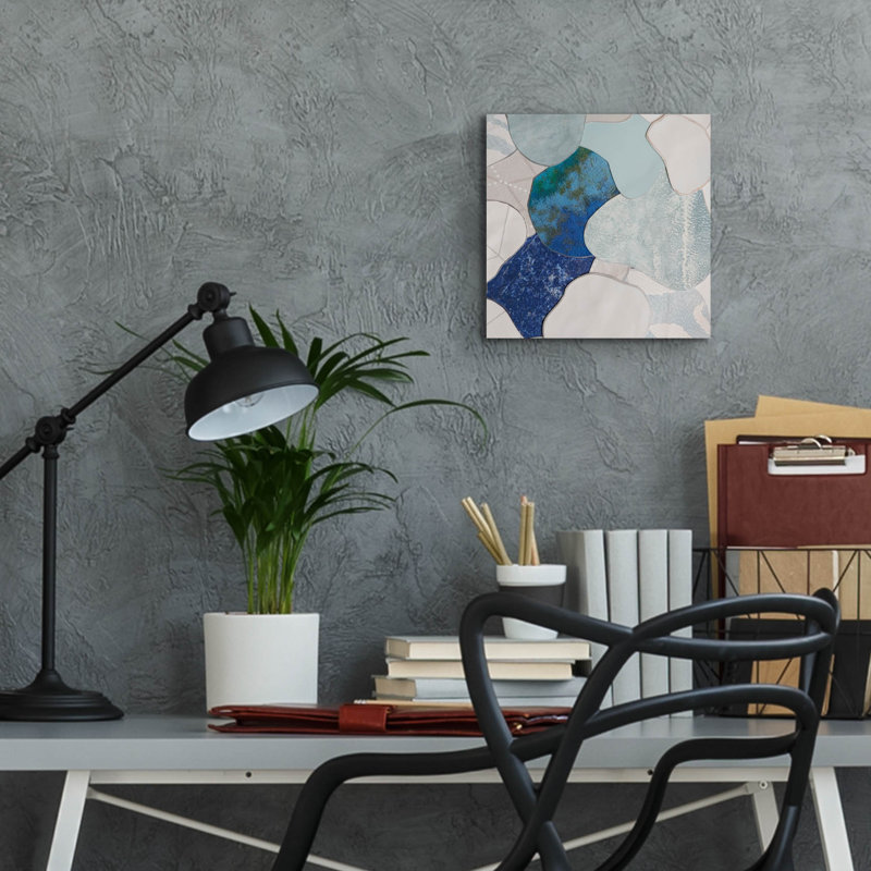  «Koi Fish Pond 3» par Coco Good, art mural en verre acrylique, H 12 po x l 12 po x P 0,13 po