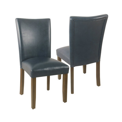 Chaise parsons Arvo rembourrée en bleu sarcelle