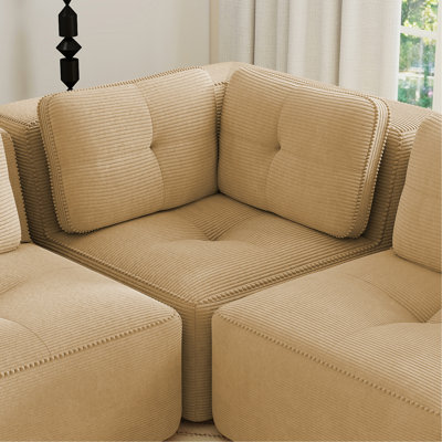 Ottoman Corduroy -Camel