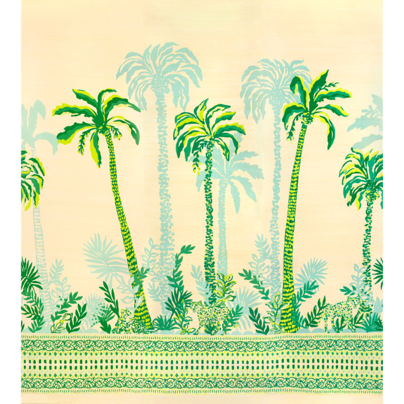 Lilly Pulitzer Palms Way Mural, Green