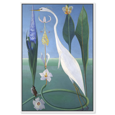 Oiseau dans un jardin - Peinture
