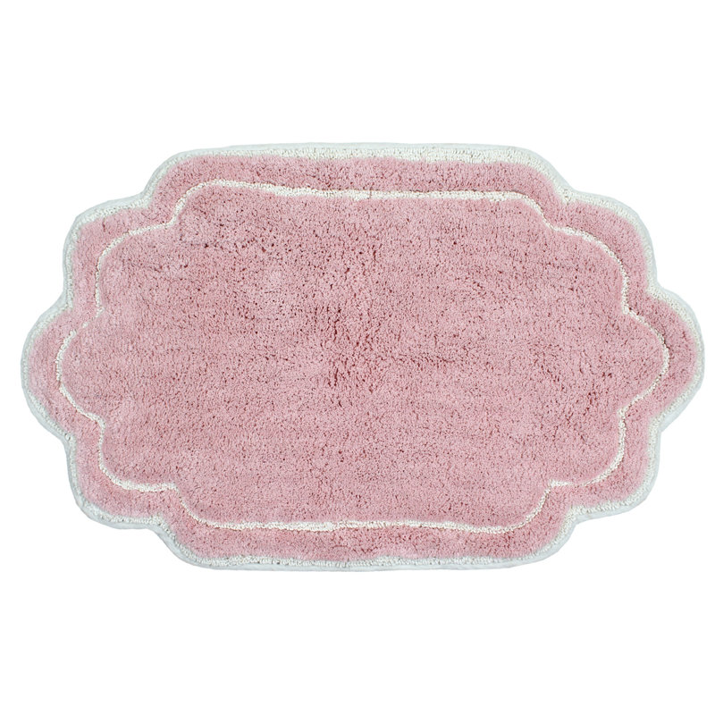 Tapis pour salle de bain Dobrinka, Rose, 24 po x 40 po (rectangulaire)