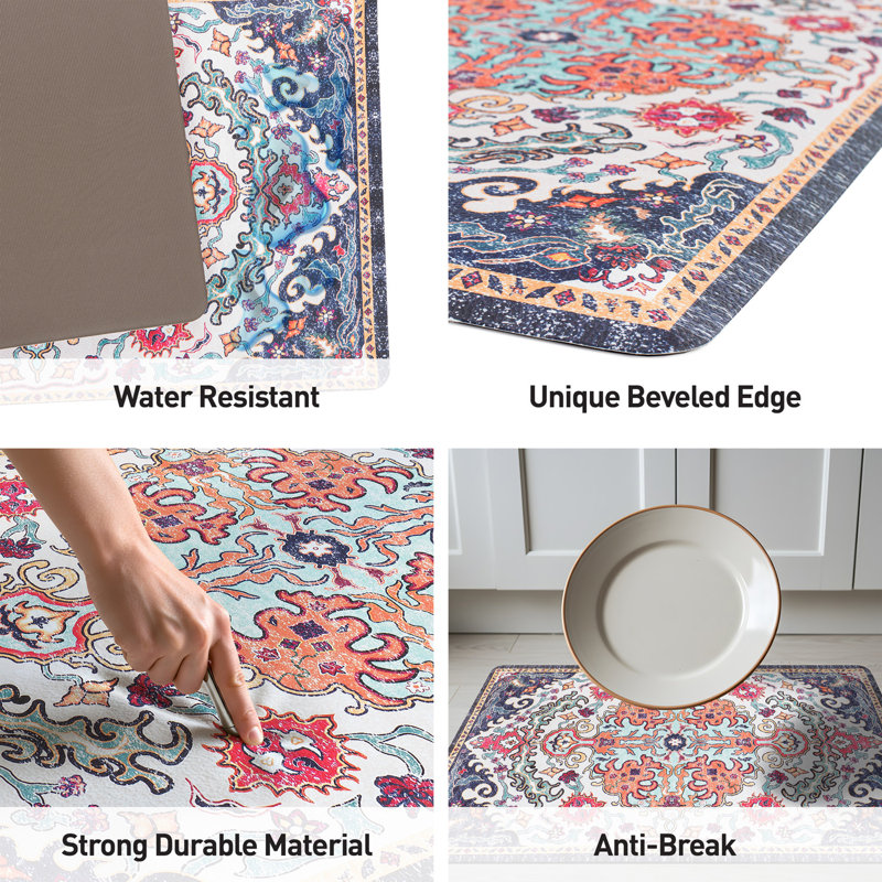 Tapis de cuisine Bohemian Medallion, Rectangle 18 po x 47 po