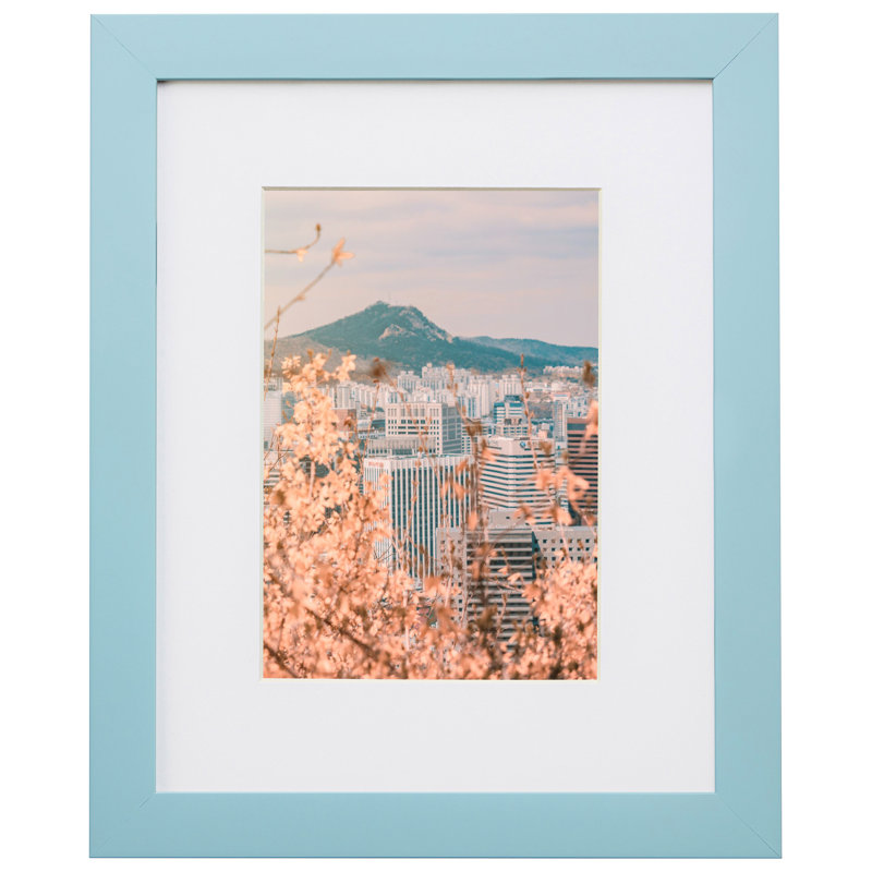Cadre photo confetti 0,875 po Confetti, L 20 po x H 30 po avec passe-partout l 16 po x H 2, Bleu clair