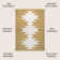 Savoy Moroccan Machine Woven Polypropylene Area Rug in Yellow/Cream