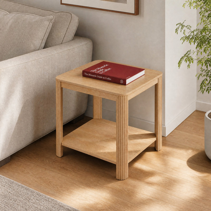 Table de bout d'angle, 1, Chêne
