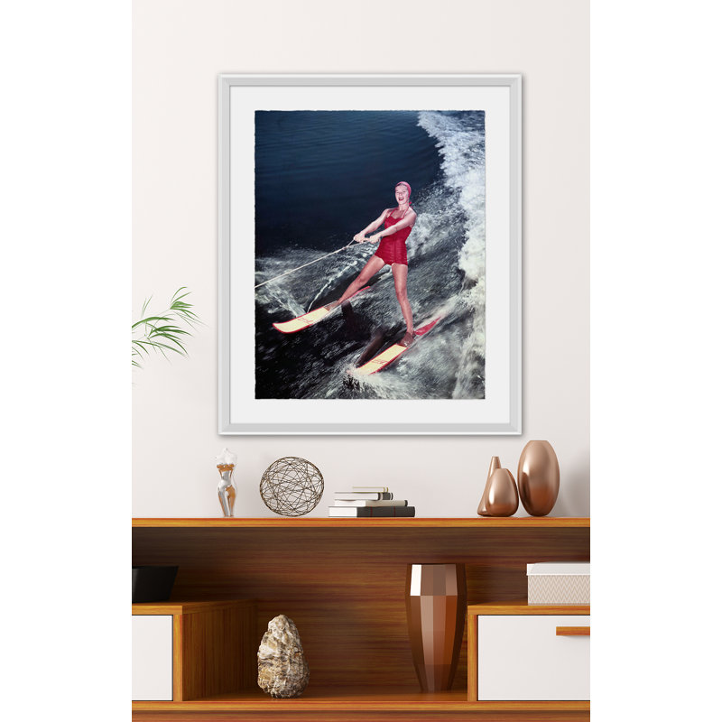 A Water Skis On The Sea Giclee Print by Getty Images, 25" H x 21" W x 2.375" D