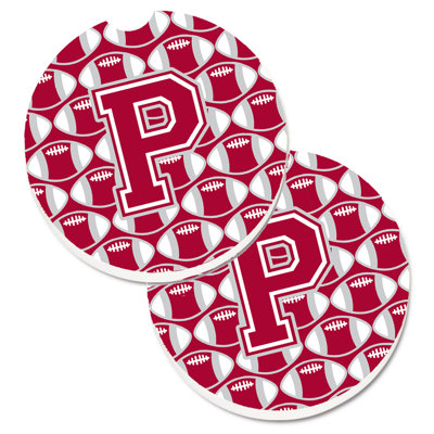 Ceramic Round 2 Piece Car Coaster Set