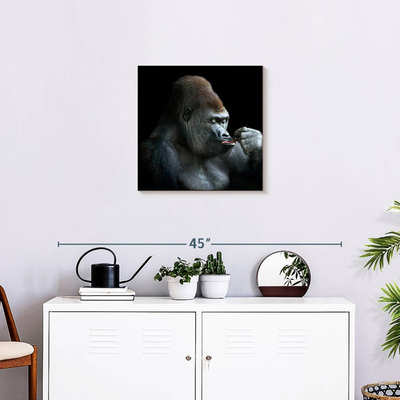 Brampt Relaxing Gorilla, 20" H x 20" W