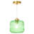 Jacobson 1-Light Ribbed Glass Pendant-290031955