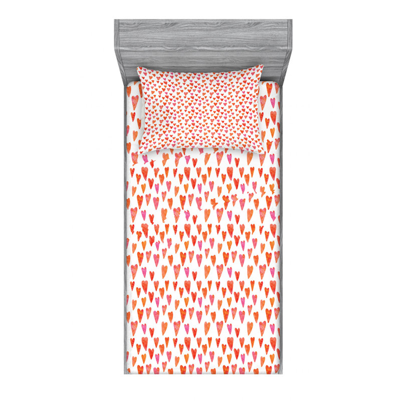 Microfiber Sheet Set, Twin Sheet Set with Fitted Sheet