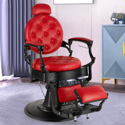 Fauteuil de barbier inclinable rétro rétro Inbox Zero Old School