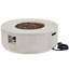 38.19'' 50000 BTU Propane Outdoor Round Fire Pit With Vertical Stripe Design-1995081737