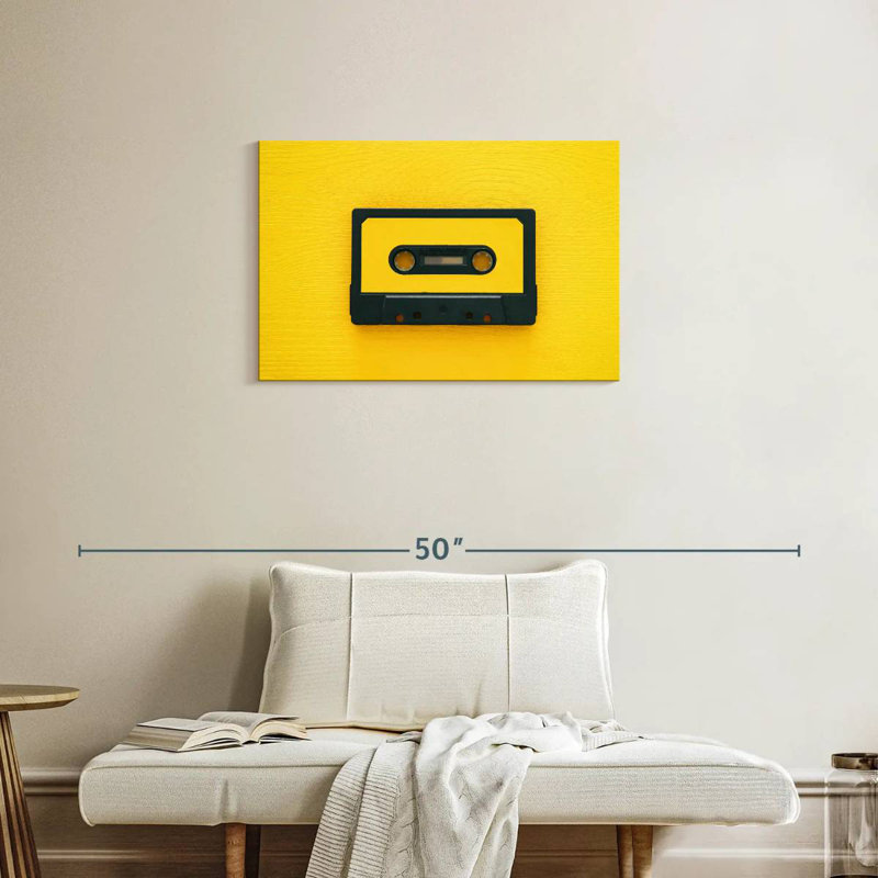 Cassette jaune Abarca, H 20 po x l 30 po