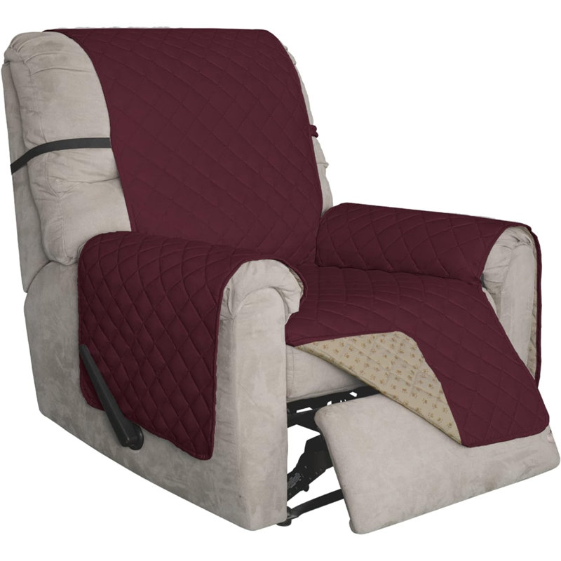 Housse pour canapé à coussins en T, Tissu rouge
