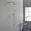 Système de douche mural avec douche à effet pluie et douche à main