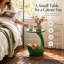 Petite table d'appoint 16 po avec lit pour chat, table de bout 2 en 1 pour animaux de compagnie, noire, sans assemblage-1287675053
