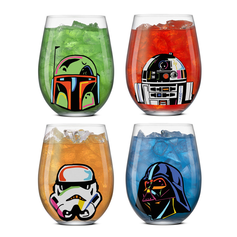 Verres à boire sans pied Star Wars Cosmic Color, 19 oz, ensemble de 4