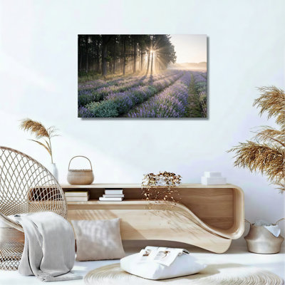 Ensemble de 1 tableau sur toile « Forêt de lavande »
