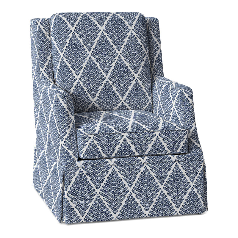 Savannah Wingback Chair, Perigold Emmeline Lapis