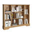 Bibliothèque de 10 cubes de style campagnard avec bordure avant cannelée pour le salon-1451875555
