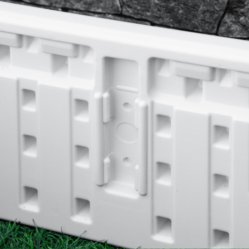 Kurun Wood Raised Garden Bed, White