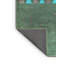 Tapis turquoise / bleu en laine tissé à la machine Dequinn-1688150150