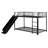 Metal Bunk Bed with Slide and Guardrails-2052748074-2052748072