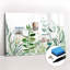 Magnetic Memo Board Whiteboard - 90 x 60 cm - With Marker and Magnets - Watercolor leaves