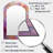 Abstract Lavender Tranquility Balance III - Modern Asymmetrical Unique Wall Mirror, Modern Arch Mirror, Printed Metal Art-1535595431
