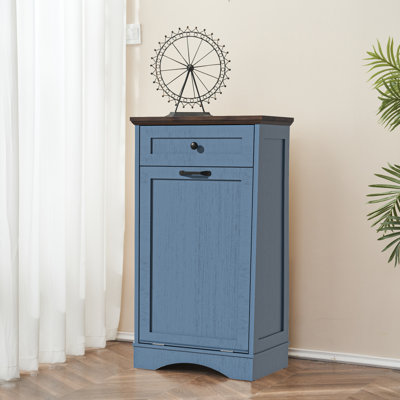 Tilt Out Trash Cabinet Kitchen Waste Bins, Laundry Hamper 13 Gallon Tilt Out Pet Proof Hidden Trash Bin For Kitchen Living Room