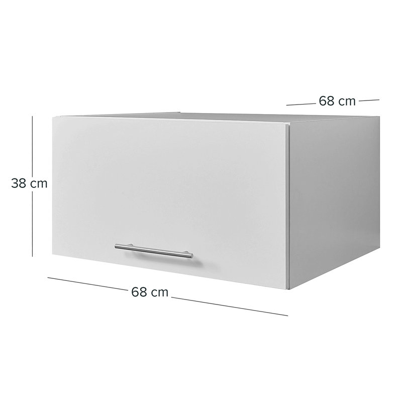 Laundreezy Overhead cabinet, 1 flap, Anthracite