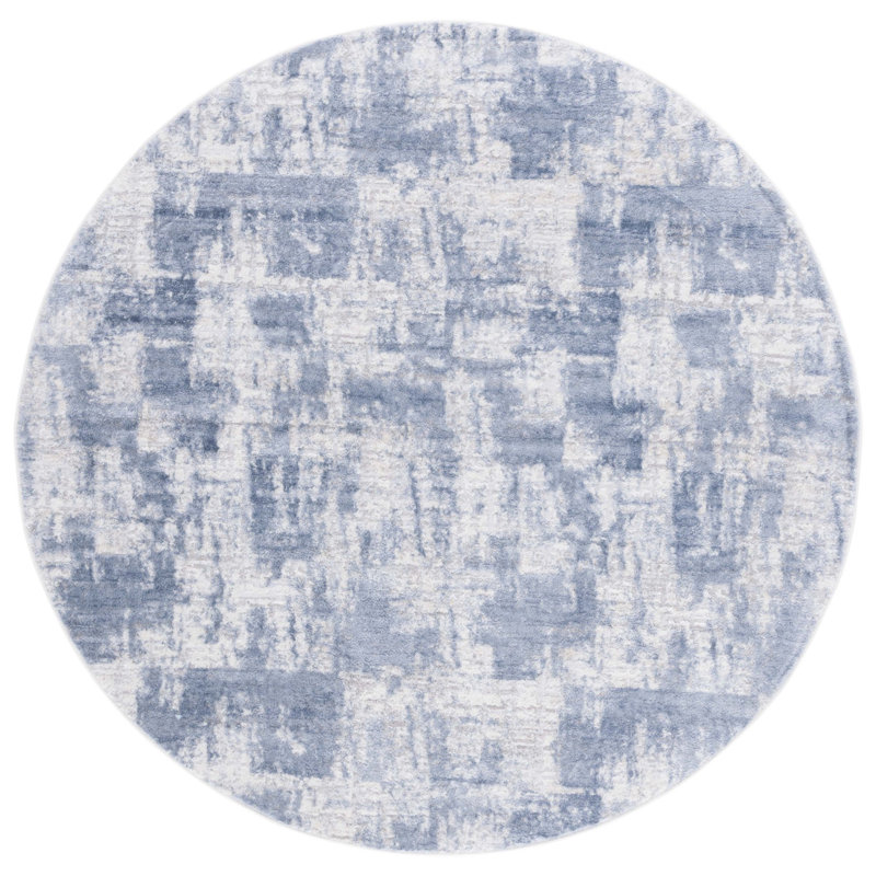 Joziah 700 Performance Abstract Rug, Round 6'7"