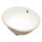 White Ceramic Oval Undermount Bathroom Sink With Overflow, 19 X 16 Inch | Gift Idea