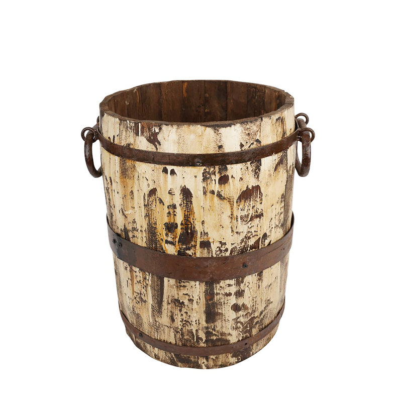 Moosup Handmade Decorative Urns & Jars, Distressed White