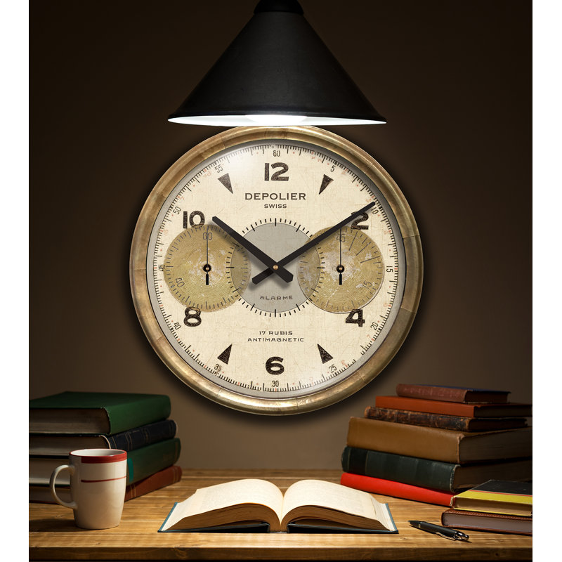 Très grande horloge murale 21,5 po, Grand