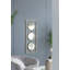 Miroir mural 3 pièces dans un cadre rectangulaire doré, décoration murale pour le salon de la chambre à coucher, 43 po x 16 po
